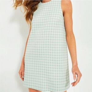 Tuckernuck Julep Gingham Sconset Dress- Green Gingham / L